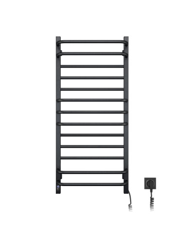 Electric Towel Rail BLACK GRANDIS Sensor 480х1000 right