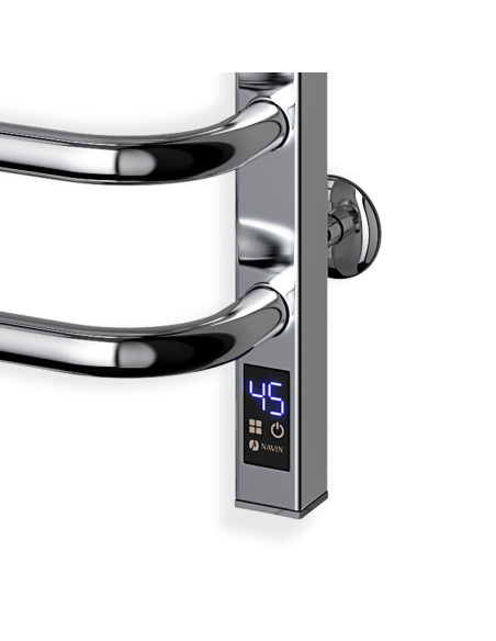 Stainless Steel Electric Towel Rail GRANDIS Sensor 480х800 left
