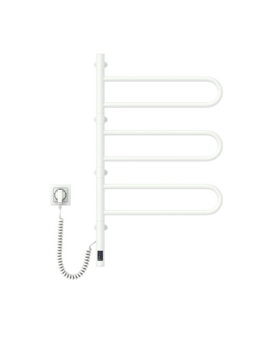 Electric Towel Rail WHITE FOUETTE Sensor 480х800