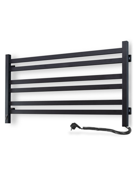 Electric Towel Rail BLACK AVANGARD Sensor 900х500 right