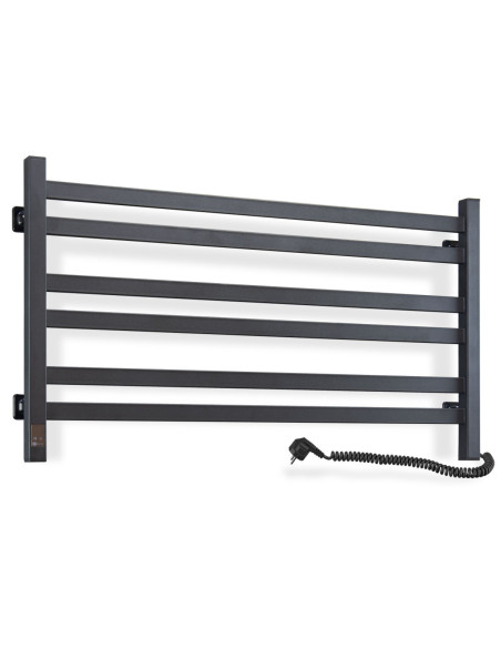 Electric Towel Rail BLACK AVANGARD Sensor 900х500 right