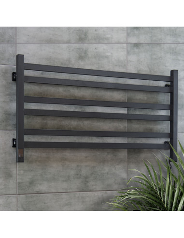 Electric Towel Rail BLACK AVANGARD Sensor 900х500 right
