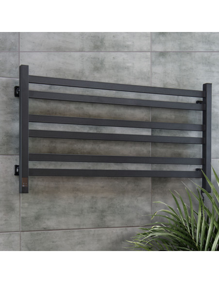 Electric Towel Rail BLACK AVANGARD Sensor 900х500 right