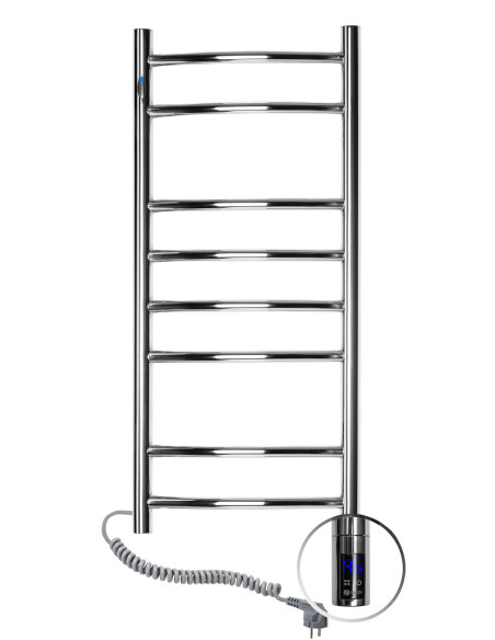 Stainless Steel Electric Towel Rail CAMELLIA Sensor 360x800 left Stainless Steel Electric Towel Rail CAMELLIA Sensor 360x800 left