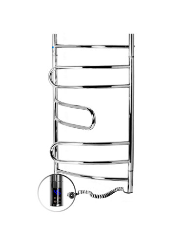 Stainless Steel Electric Towel Rail PIROUETTE Sensor 480х800 right