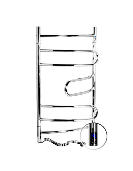 Stainless Steel Electric Towel Rail PIROUETTE Sensor 480х800 left