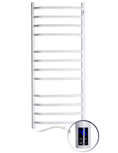 Electric Towel Rail WHITE BLUES Sensor 480x1200 left