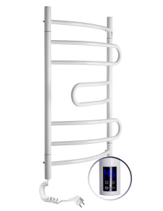 Electric Towel Rail WHITE PIROUETTE Sensor 480х800 left