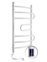 Electric Towel Rail WHITE PIROUETTE Sensor 480х800 left