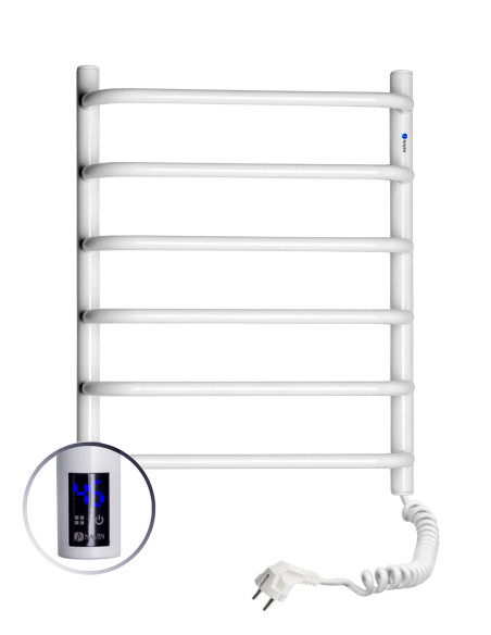 Electric Towel Rail WHITE SYMPHONIA Sensor 480x600 right Electric Towel Rail WHITE SYMPHONIA Sensor 480x600 right