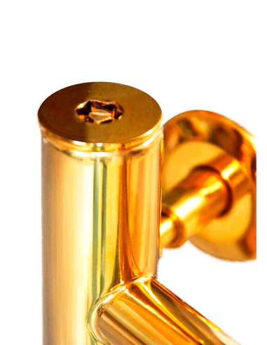 Stainless Steel Heated Towel Rail GOLD CAMELLIA 500х800