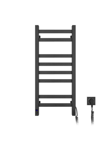 Electric Towel Rail BLACK AVANGARD Sensor 360х800 right
