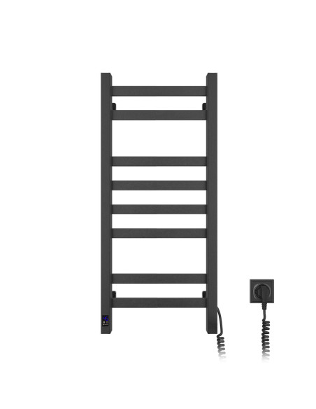 Electric Towel Rail BLACK AVANGARD Sensor 360х800 right Electric Towel Rail BLACK AVANGARD Sensor 360х800 right