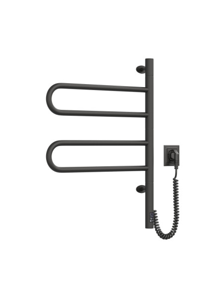Electric Towel Rail BLACK FOUETTE Sensor 480х600