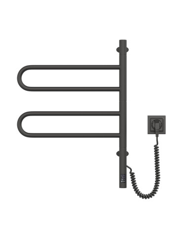 Electric Towel Rail BLACK FOUETTE Sensor 480х600