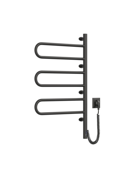 Electric Towel Rail BLACK FOUETTE Sensor 480х800 Electric Towel Rail BLACK FOUETTE Sensor 480х800