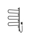 Electric Towel Rail BLACK FOUETTE Sensor 480х800