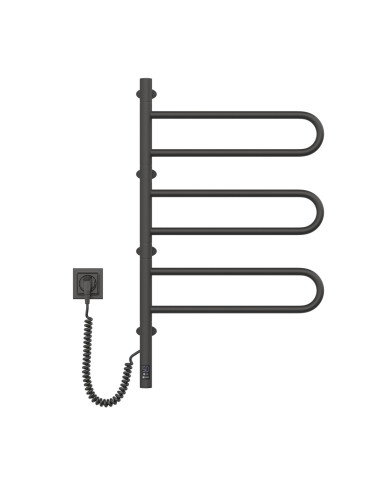 Electric Towel Rail BLACK FOUETTE Sensor 480х800