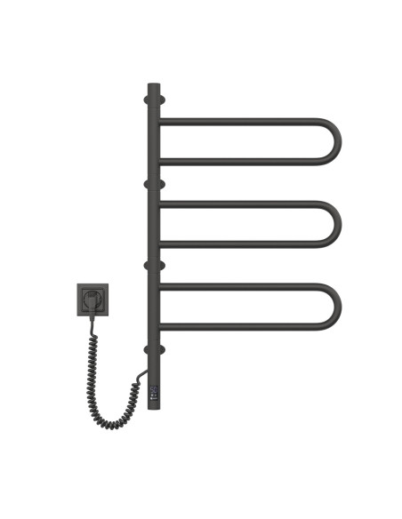 Electric Towel Rail BLACK FOUETTE Sensor 480х800 Electric Towel Rail BLACK FOUETTE Sensor 480х800