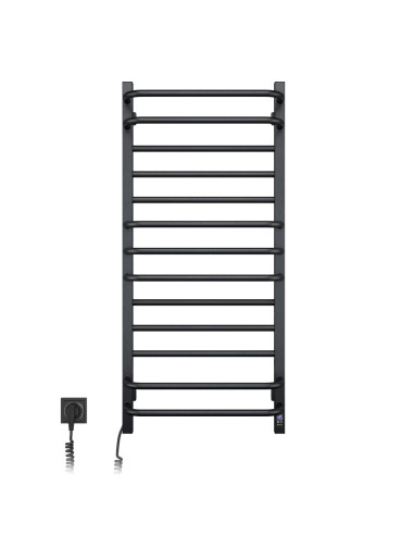 Electric Towel Rail BLACK GRANDIS Sensor 480х1000 left