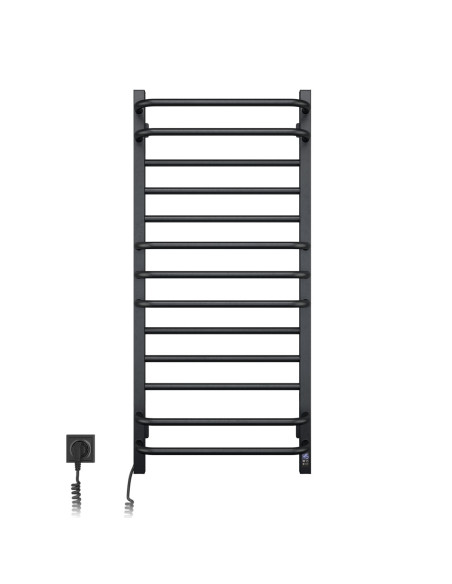 Electric Towel Rail BLACK GRANDIS Sensor 480х1000 left Electric Towel Rail BLACK GRANDIS Sensor 480х1000 left