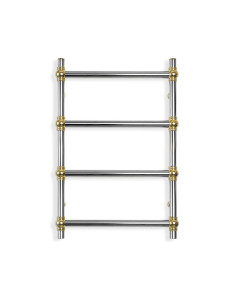 Stainless Steel Heated Towel Rail GOLD BALL RETRO 500x800