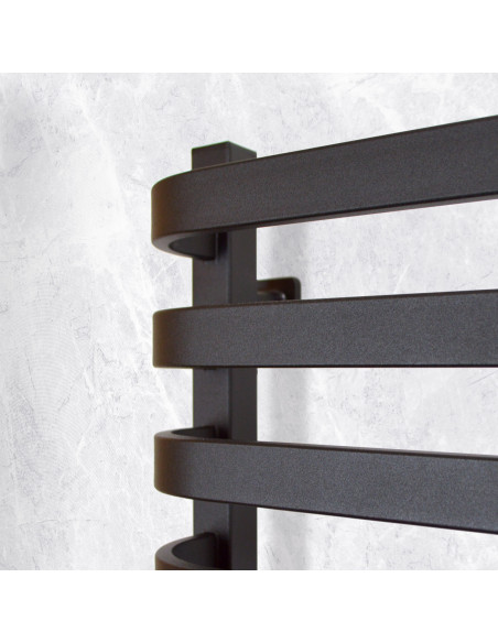 Electric Towel Rail BLACK NAVIN STUGNA 480х1200 Sensor right