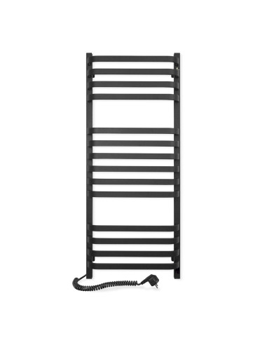 Electric Towel Rail BLACK NAVIN STUGNA 480х1200 Sensor left