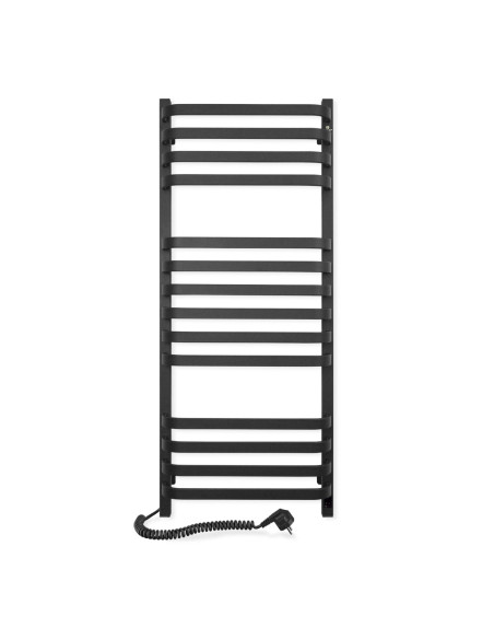 Electric Towel Rail BLACK NAVIN STUGNA 480х1200 Sensor left