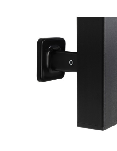 Electric Towel Rail BLACK NAVIN STUGNA 480х1200 Sensor left