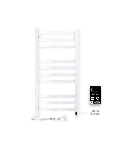Electric Towel Rail WHITE NAVIN AVALON 480х1000 Sensor left