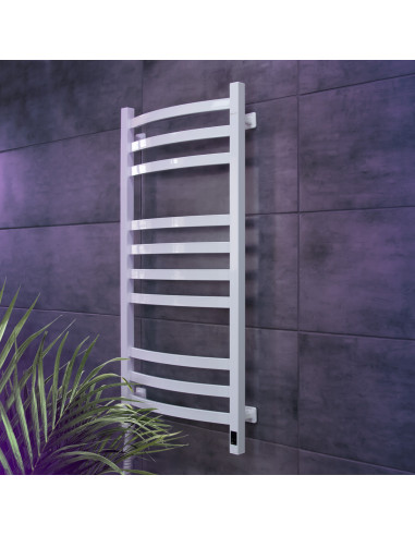 Electric Towel Rail WHITE NAVIN AVALON 480х1000 Sensor left