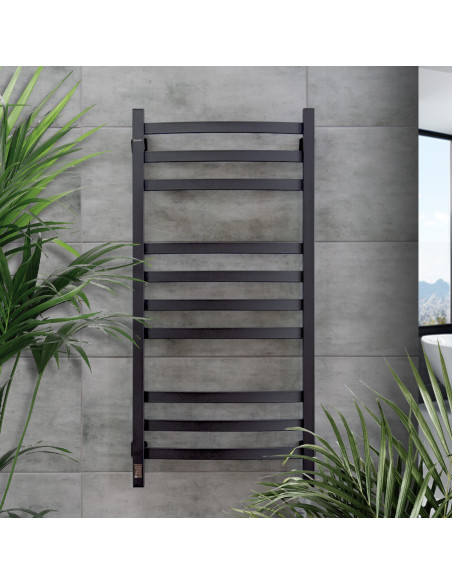 Electric Towel Rail BLACK NAVIN AVALON 480х1000 Sensor right Electric Towel Rail BLACK NAVIN AVALON 480х1000 Sensor right