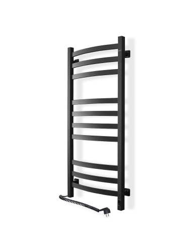 Electric Towel Rail BLACK NAVIN AVALON 480х1000 Sensor left