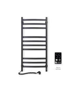 Electric Towel Rail BLACK NAVIN AVALON 480х1000 Sensor left 2