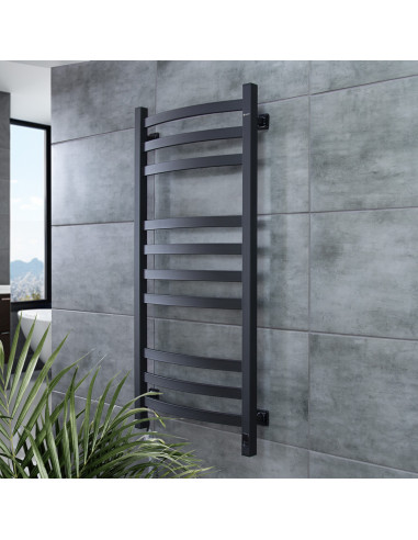 Electric Towel Rail BLACK NAVIN AVALON 480х1000 Sensor left