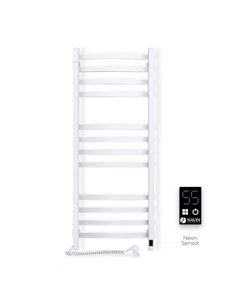 Electric Towel Rail WHITE NAVIN AVALON 480х1200 Sensor left Electric Towel Rail WHITE NAVIN AVALON 480х1200 Sensor left
