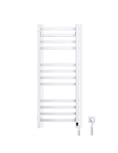 Electric Towel Rail WHITE NAVIN AVALON 480х1200 Sensor left