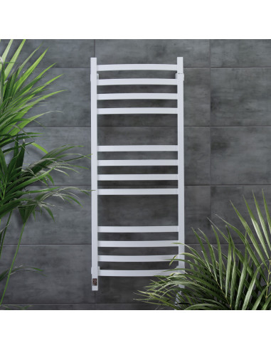 Electric Towel Rail WHITE NAVIN AVALON 480х1200 Sensor right