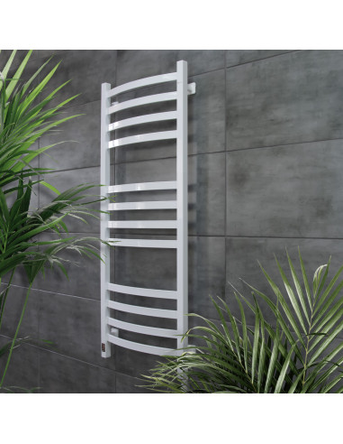 Electric Towel Rail WHITE NAVIN AVALON 480х1200 Sensor right