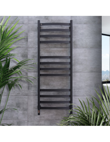 Electric Towel Rail BLACK NAVIN AVALON 480х1200 Sensor right