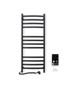 Electric Towel Rail BLACK NAVIN AVALON 480х1200 Sensor left 2