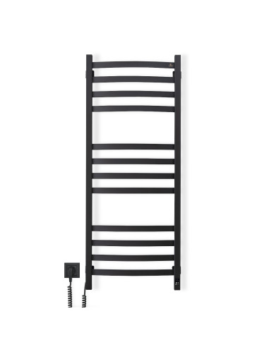 Electric Towel Rail BLACK NAVIN AVALON 480х1200 Sensor left