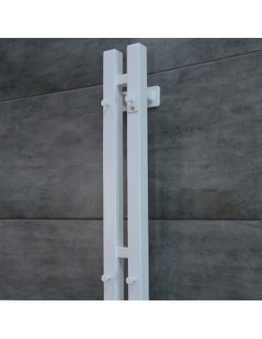 Electric Towel Rail WHITE NAVIN SILOUETTE QUADRO 90х1200 Sensor right