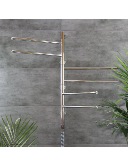 Stainless Steel Electric Towel Rail ARABESQUE 480x800 Sensor