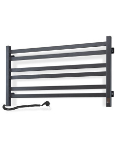 Electric Towel Rail BLACK AVANGARD Sensor 900х500 left 2