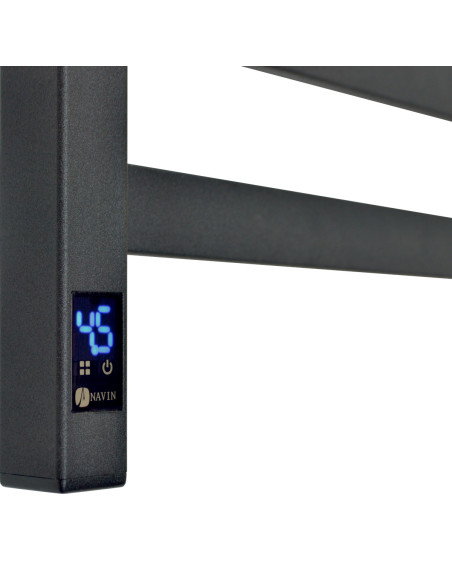 Electric Towel Rail BLACK AVANGARD Sensor 900х500 left Electric Towel Rail BLACK AVANGARD Sensor 900х500 left