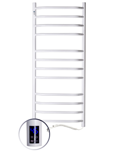 Electric Towel Rail WHITE BLUES Sensor 480x1200 right