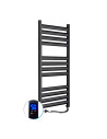 Electric Towel Rail BLACK ELLIPSE Sensor 500x1200 right