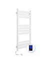 Electric Towel Rail WHITE LARGO Sensor 500x1000 left